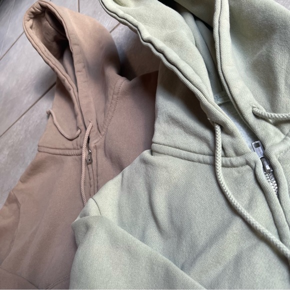 Brown & Sage Green John Galt/Brandy Melville Hoodies - Picture 2 of 8